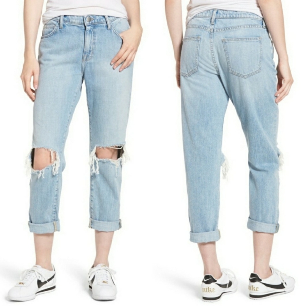 Current Elliott Ripped Boyfriend Jeans